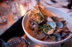 Steamed Clams at Black Bottle